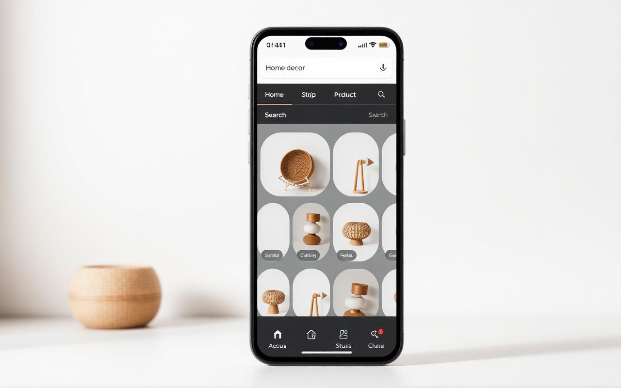 Home Decor Marketplace App — Mobile App screenshot