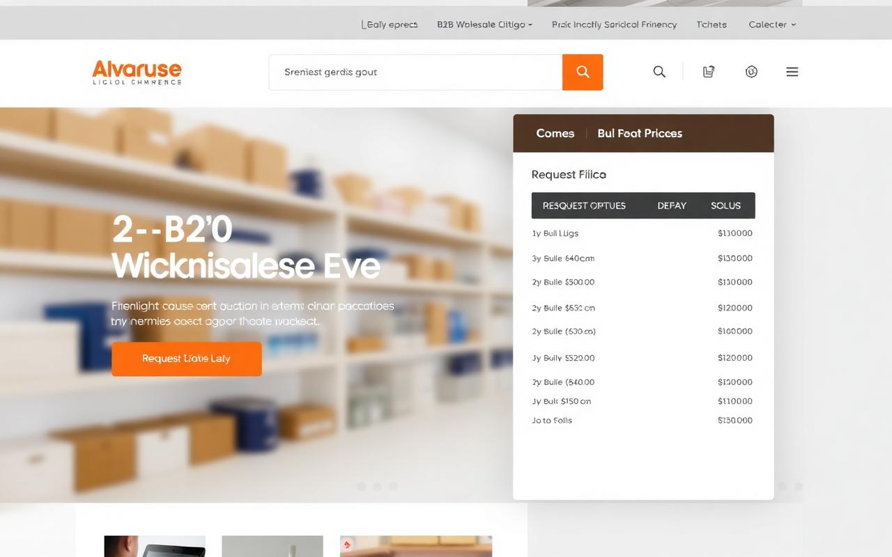 B2B Wholesale Catalogue — Web Storefront screenshot