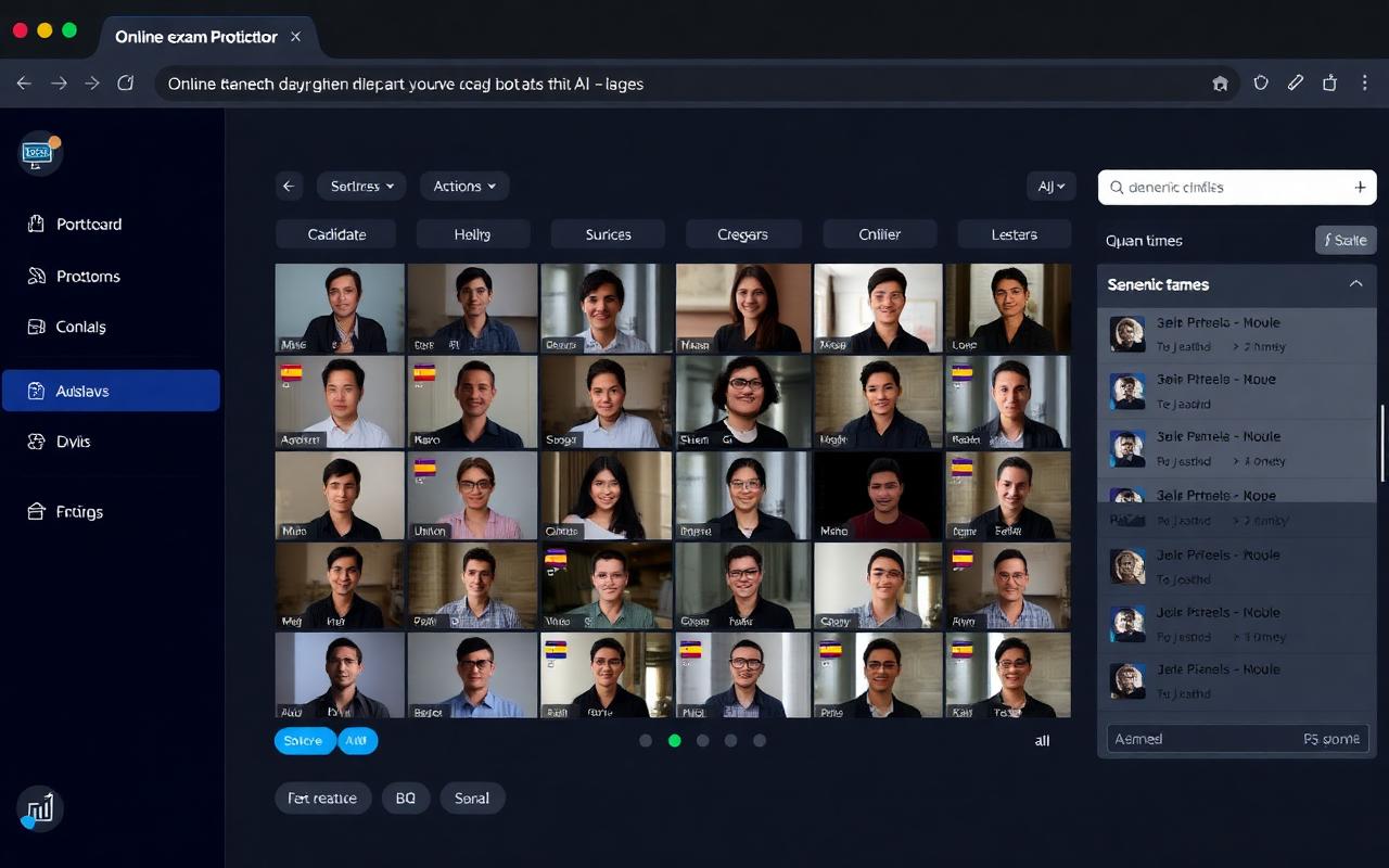 AI-proctored Online Exams — Exam Platform screenshot