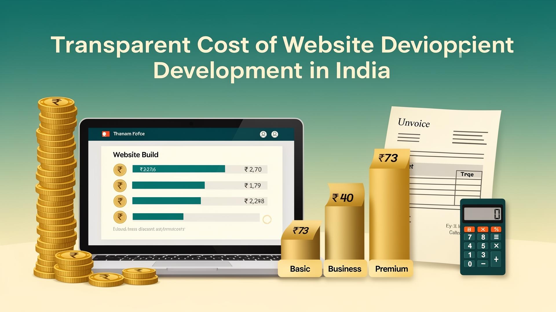 Cost of website development in India in 2026 — a transparent breakdown